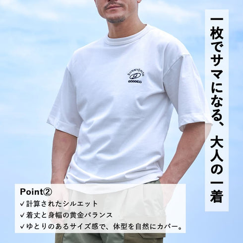 【SUNNY SMITH】 GODDESS embroidery Tee