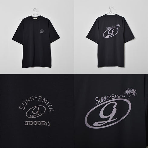 【SUNNY SMITH】 GODDESS embroidery Tee