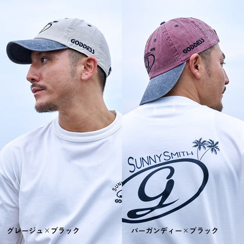 【SUNNY SMITH】 GODDESS embroidery bicolor Cap