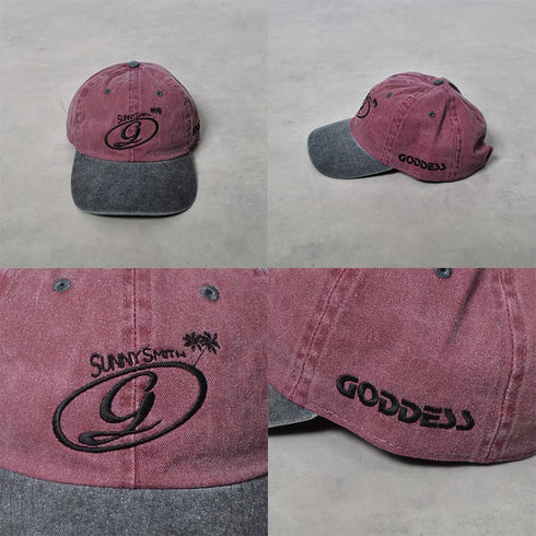 【SUNNY SMITH】 GODDESS embroidery bicolor Cap