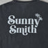 【SUNNY SMITH】ヤシの木ロゴ ワンポイント刺繍 バックプリント ピグメント加工ロングスリーブTシャツ