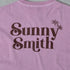 【SUNNY SMITH】ヤシの木ロゴ ワンポイント刺繍 バックプリント ピグメント加工ロングスリーブTシャツ