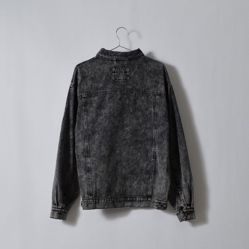 【DOUBLESTEAL】オーバーサイズケミカルデニムGジャン