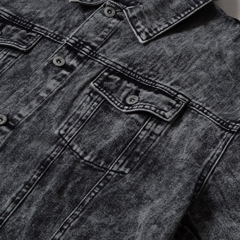 【DOUBLESTEAL】オーバーサイズケミカルデニムGジャン