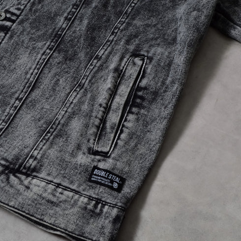 【DOUBLESTEAL】オーバーサイズケミカルデニムGジャン