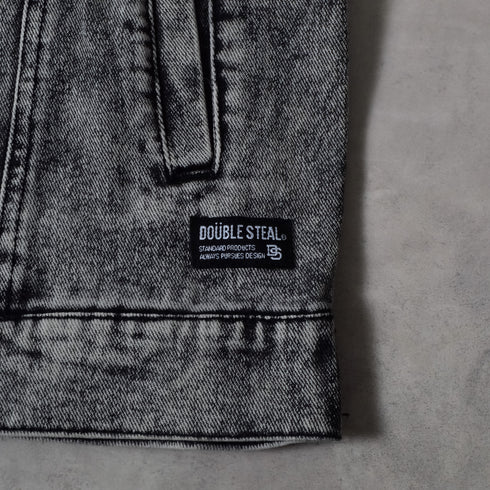 【DOUBLESTEAL】オーバーサイズケミカルデニムGジャン