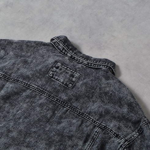 【DOUBLESTEAL】オーバーサイズケミカルデニムGジャン