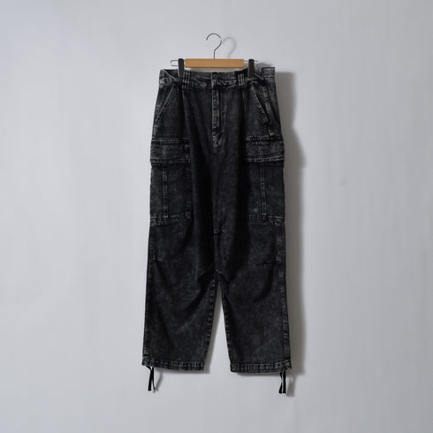 【DOUBLESTEAL】ケミカルイージーデニムカーゴパンツ