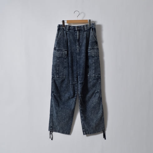 【DOUBLESTEAL】ケミカルイージーデニムカーゴパンツ