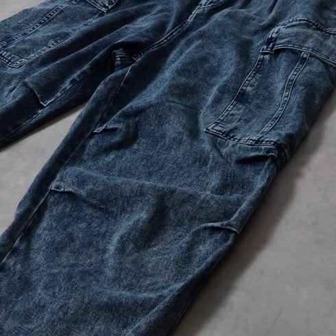 【DOUBLESTEAL】ケミカルイージーデニムカーゴパンツ