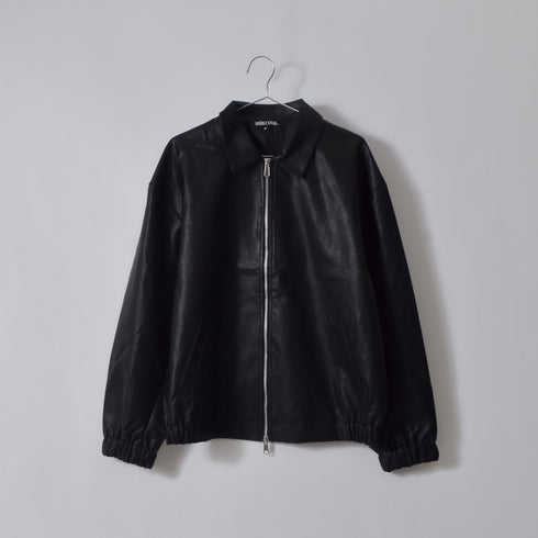 【DOUBLESTEAL】オーバーサイズPUレザーブルゾン
