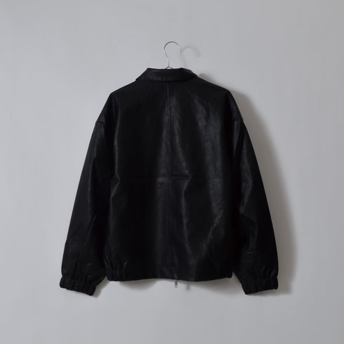 【DOUBLESTEAL】オーバーサイズPUレザーブルゾン