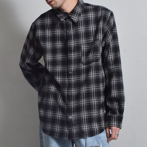 【DOUBLESTEAL】オンブレチェックオーバーサイズシャツ