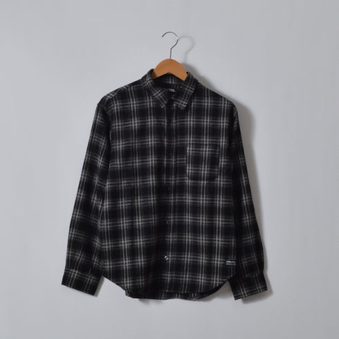 【DOUBLESTEAL】オンブレチェックオーバーサイズシャツ