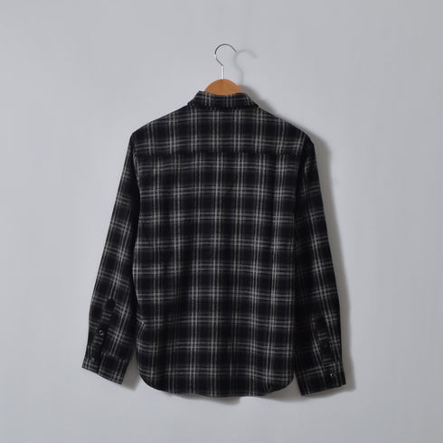 【DOUBLESTEAL】オンブレチェックオーバーサイズシャツ