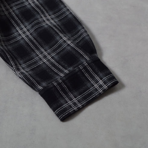 【DOUBLESTEAL】オンブレチェックオーバーサイズシャツ