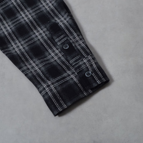 【DOUBLESTEAL】オンブレチェックオーバーサイズシャツ