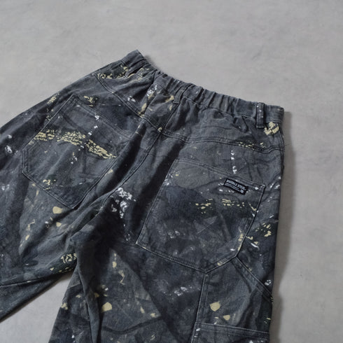 【DOUBLESTEAL】総柄イージーワイドパンツ