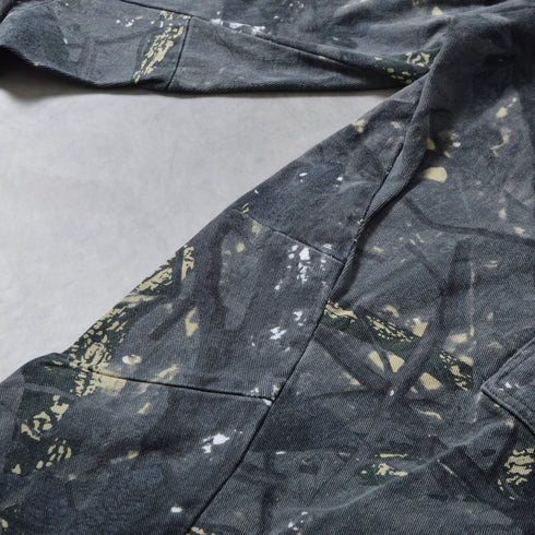 【DOUBLESTEAL】総柄イージーワイドパンツ