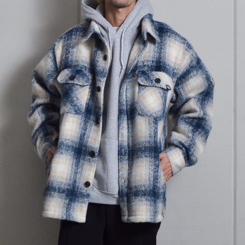 【DOUBLESTEAL】起毛オンブレチェックCPOジャケット