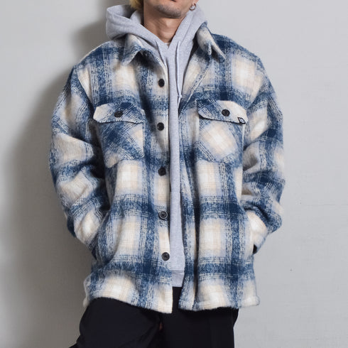 【DOUBLESTEAL】起毛オンブレチェックCPOジャケット