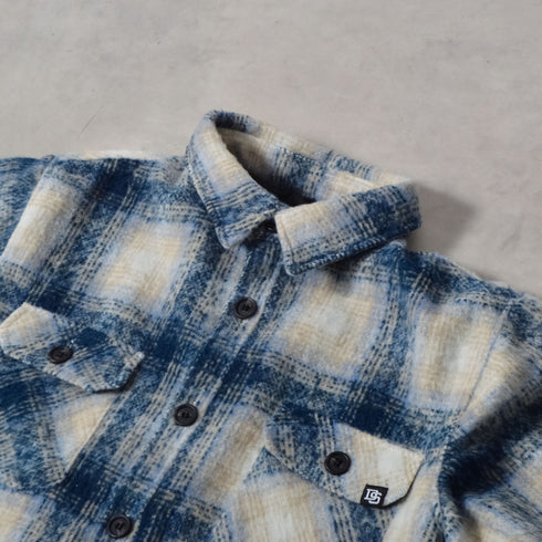 【DOUBLESTEAL】起毛オンブレチェックCPOジャケット