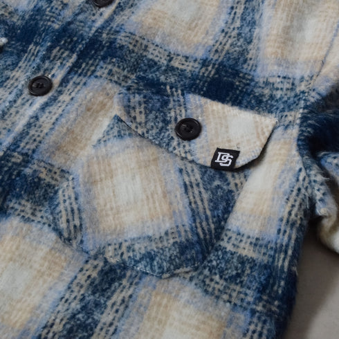 【DOUBLESTEAL】起毛オンブレチェックCPOジャケット