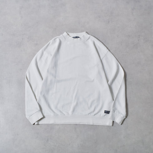 【DOUBLESTEAL】モックネックピグメントオーバーサイズスウェット