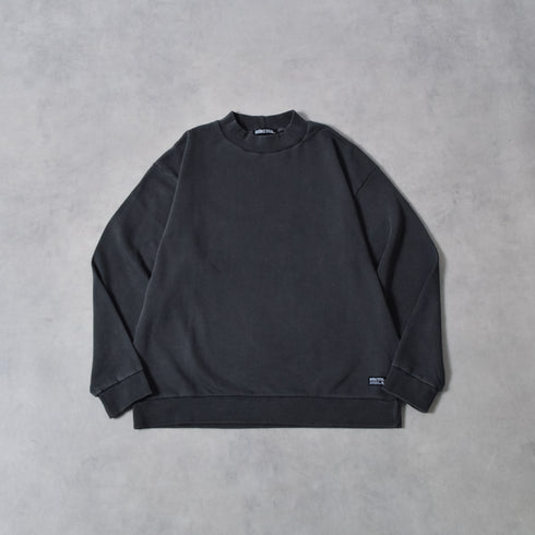 【DOUBLESTEAL】モックネックピグメントオーバーサイズスウェット