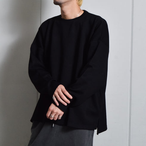 【DOUBLESTEAL】スリット入りポンチロンT