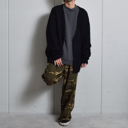 【DOUBLESTEAL】Vネックシャギーカーディガン