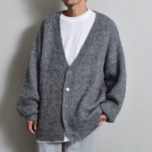 【DOUBLESTEAL】Vネックシャギーカーディガン