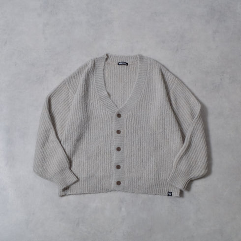 【DOUBLESTEAL】Vネックシャギーカーディガン