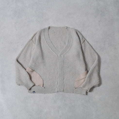 【DOUBLESTEAL】Vネックシャギーカーディガン