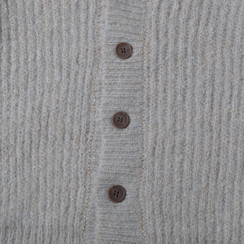 【DOUBLESTEAL】Vネックシャギーカーディガン