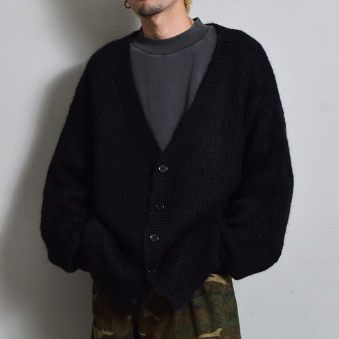 【DOUBLESTEAL】Vネックシャギーカーディガン