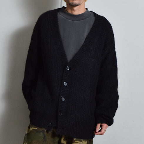 【DOUBLESTEAL】Vネックシャギーカーディガン