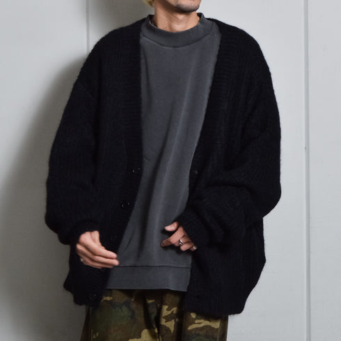 【DOUBLESTEAL】Vネックシャギーカーディガン