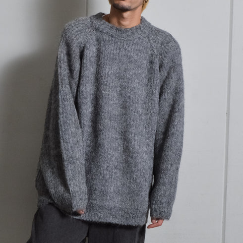 【DOUBLESTEAL】ラグランシャギーニット