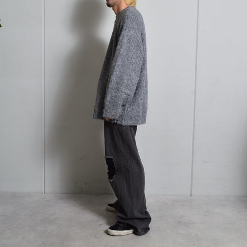 【DOUBLESTEAL】ラグランシャギーニット