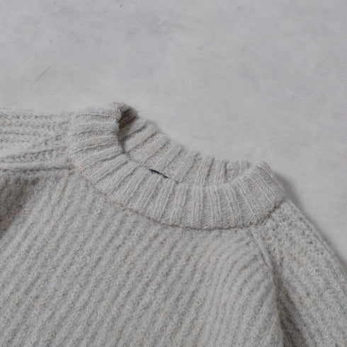 【DOUBLESTEAL】ラグランシャギーニット