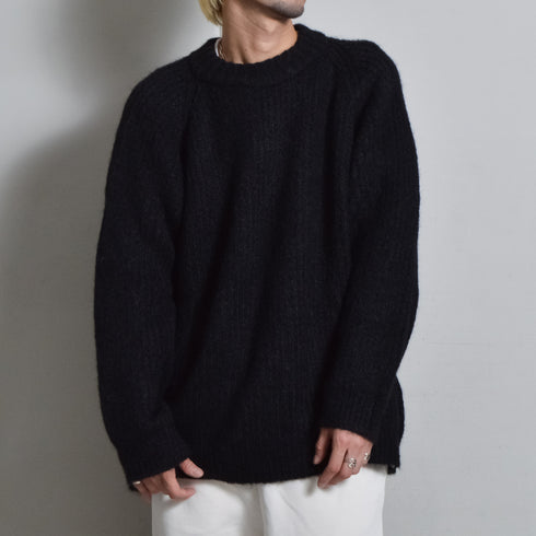 【DOUBLESTEAL】ラグランシャギーニット