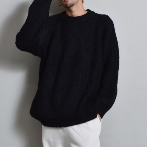 【DOUBLESTEAL】ラグランシャギーニット