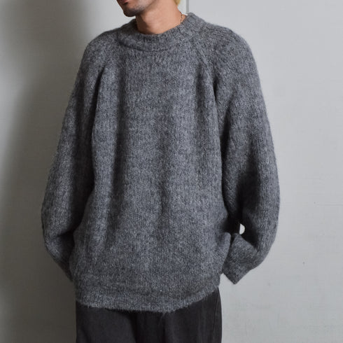 【DOUBLESTEAL】ラグランシャギーニット