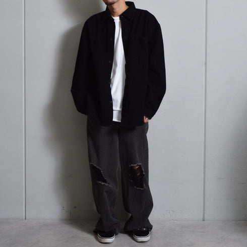 【DOUBLESTEAL】オーバーサイズデニムシャツ