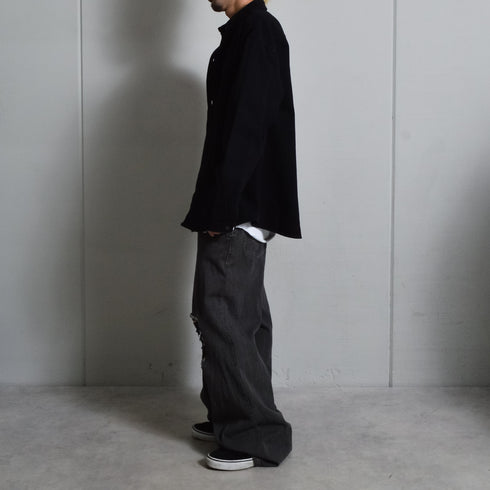 【DOUBLESTEAL】オーバーサイズデニムシャツ