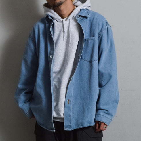 【DOUBLESTEAL】オーバーサイズデニムシャツ