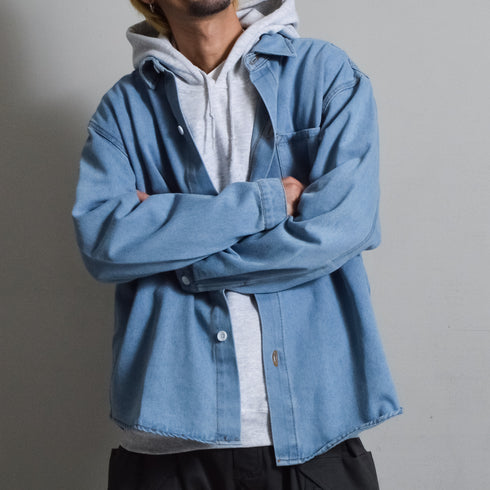 【DOUBLESTEAL】オーバーサイズデニムシャツ