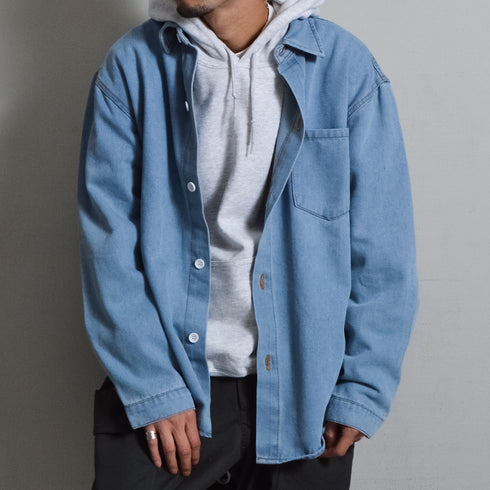 【DOUBLESTEAL】オーバーサイズデニムシャツ