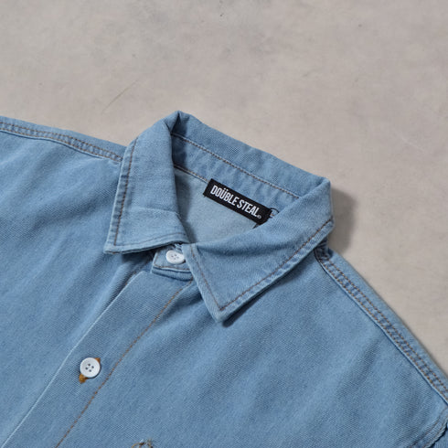 【DOUBLESTEAL】オーバーサイズデニムシャツ